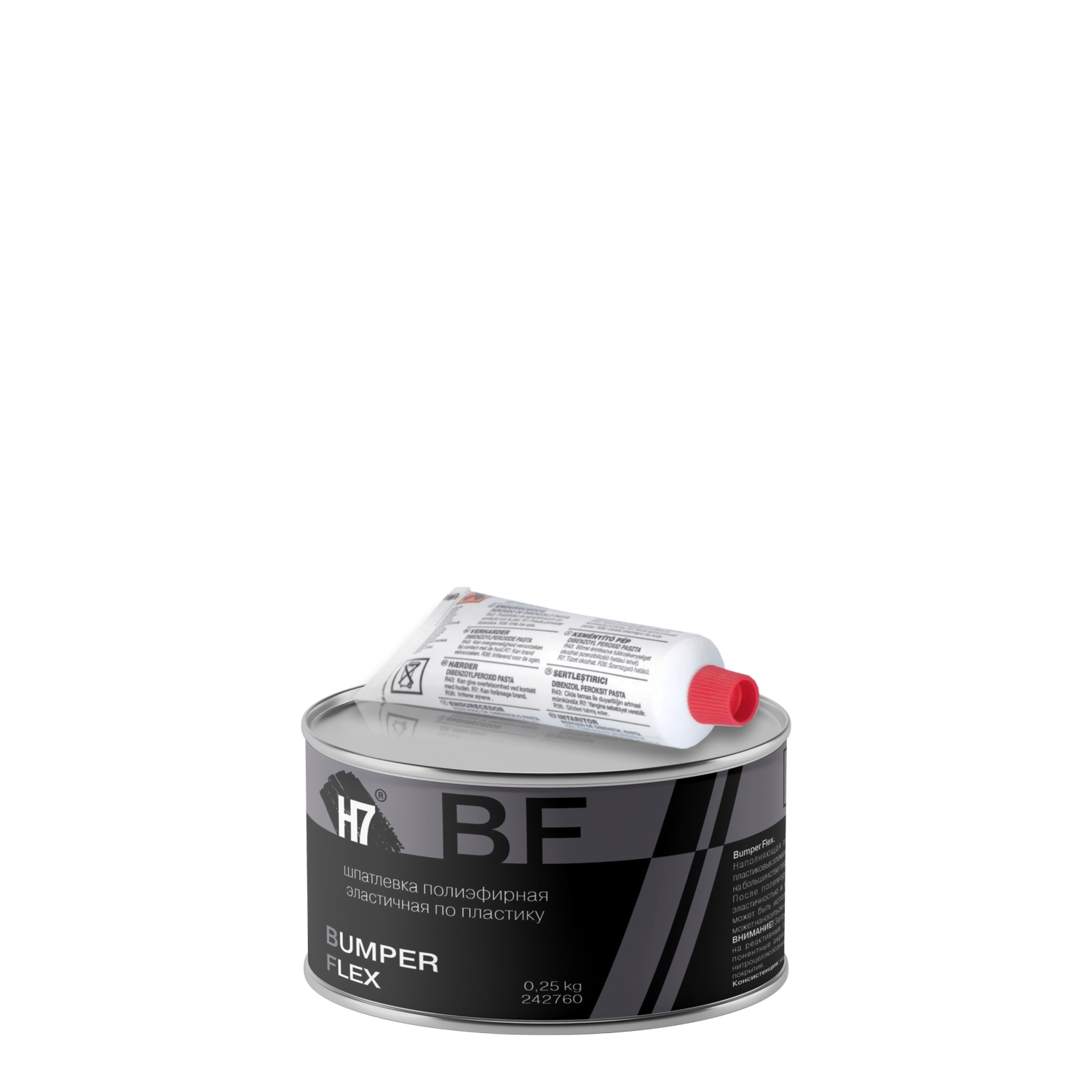 Шпатлевка полиэфирная эластичная по пластику Bumper Flex 0,25кг Н7
