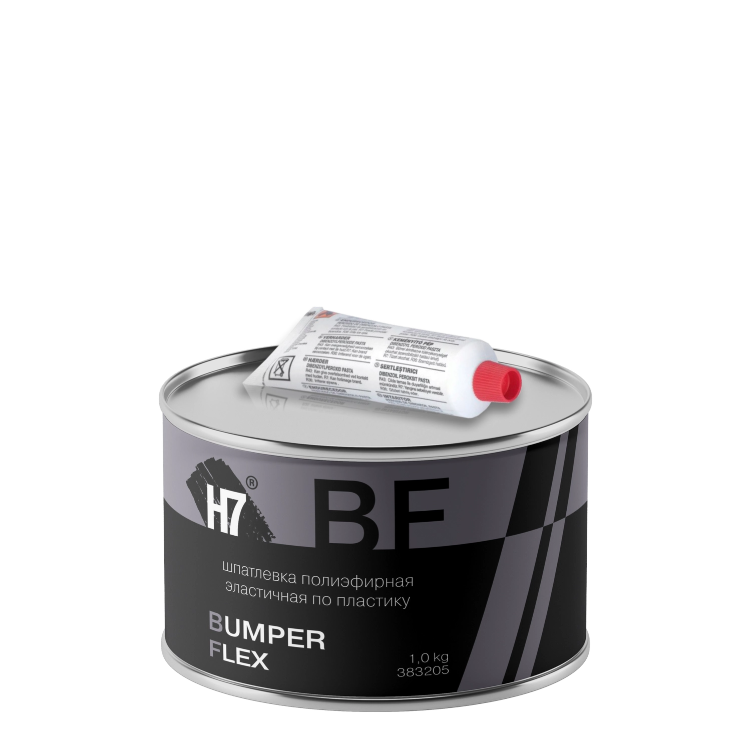 Шпатлевка полиэфирная эластичная по пластику Bumper Flex 1кг Н7